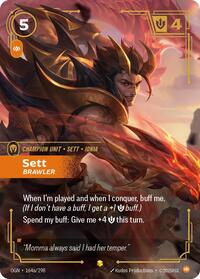 Origins - Sett - Brawler (Alternate Art) (Foil)