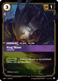 Origins - Kog'Maw - Caustic (Foil)