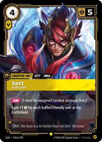 Origins - Sett - Kingpin (Alternate Art) (Foil)