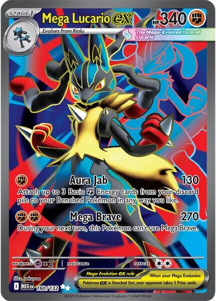 Mega Lucario ex (160/132) [Mega Evolutions: Base Set] (Display Case)