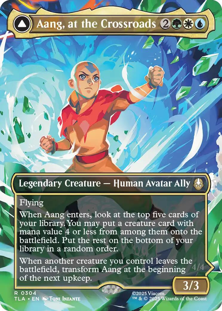 Aang, at the Crossroads (Borderless) [Avatar: The Last Airbender] (Display Case)