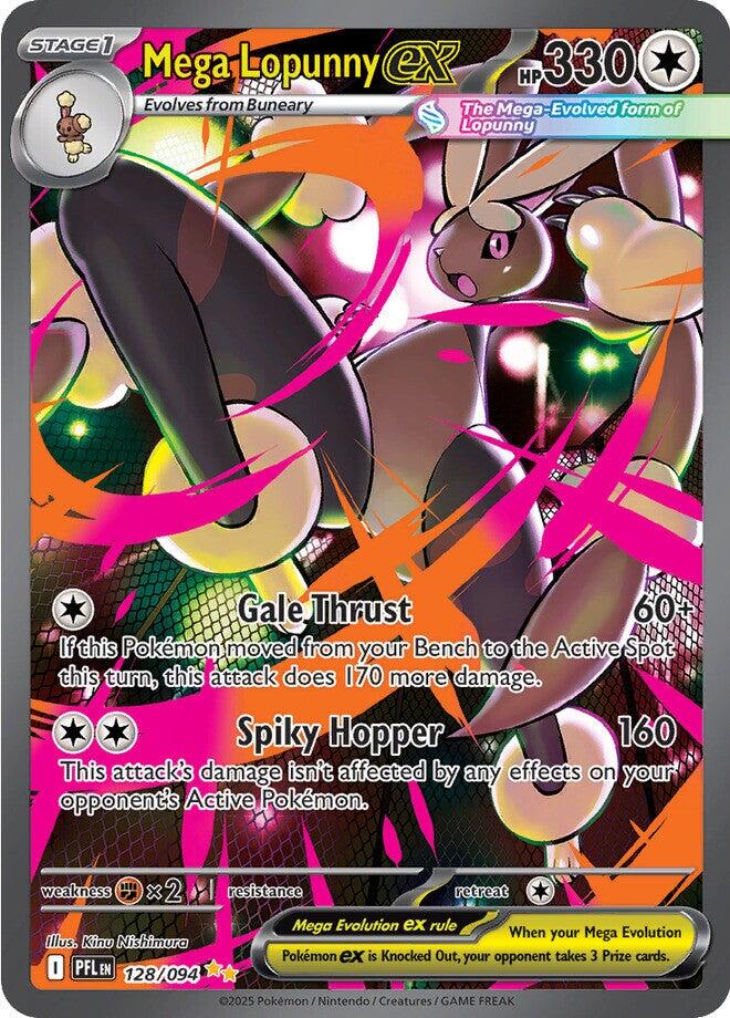 Mega Lopunny ex (128/094) [Mega Evolution: Phantasmal Flames] (Display Case)