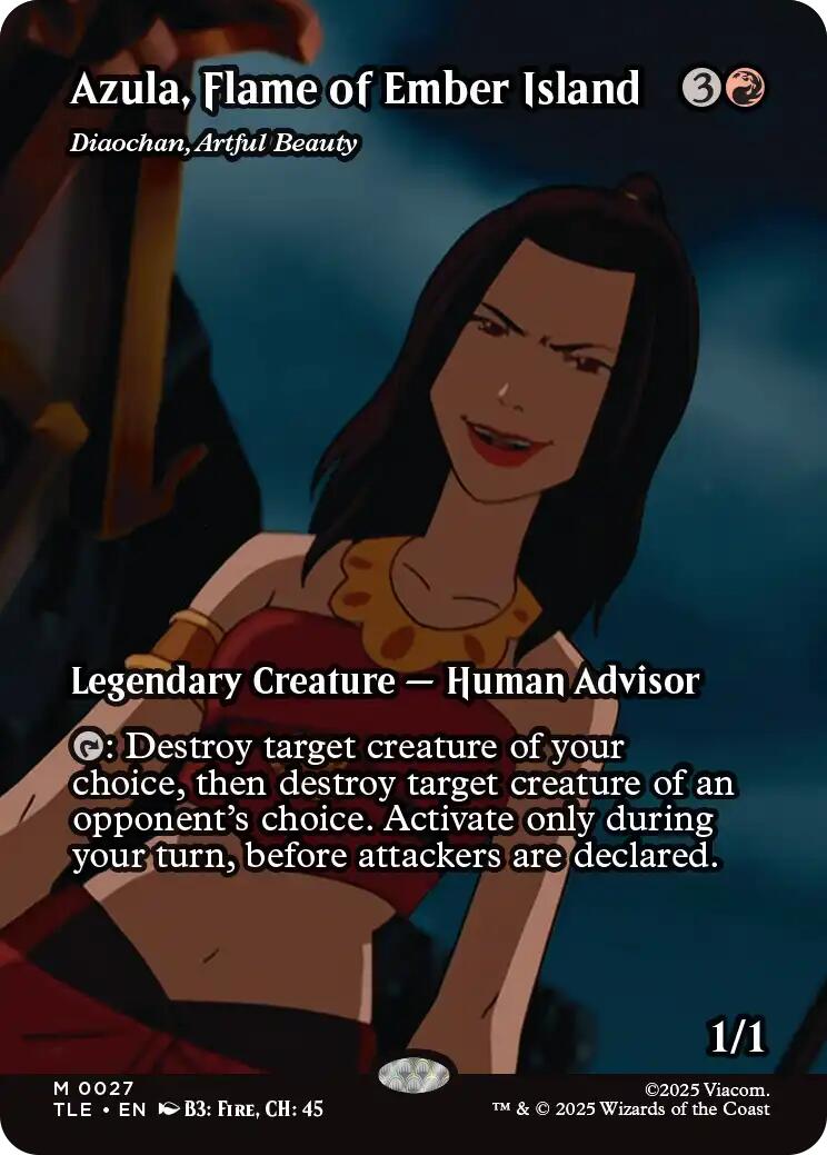 Azula, Flame of Ember Island - Diaochan, Artful Beauty (Borderless) [Avatar: The Last Airbender: Eternal-Legal] (Display Case)