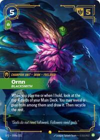 Spiritforged - Ornn - Blacksmith (Alternate Art) (Foil) (Display Case)