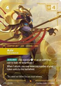 Spiritforged - Azir - Sovereign (Foil) (Display Case)