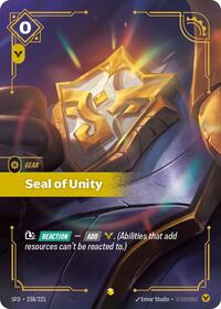 Spiritforged - Seal of Unity (Overnumbered) (Foil)
