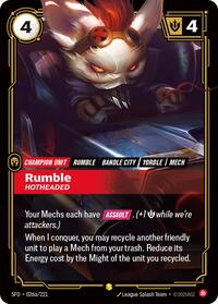 Spiritforged - Rumble - Hotheaded (Alternate Art) (Foil)