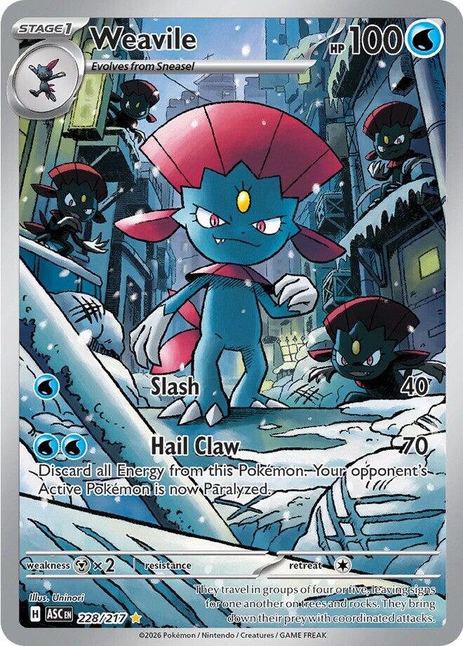 Weavile (228/217) [Mega Evolution: Ascended Heroes] (Display Case)