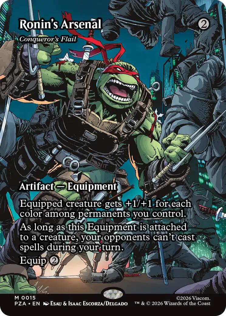 Ronin's Arsenal - Conqueror's Flail (Borderless) [Teenage Mutant Ninja Turtles Eternal-Legal] (Display Case)
