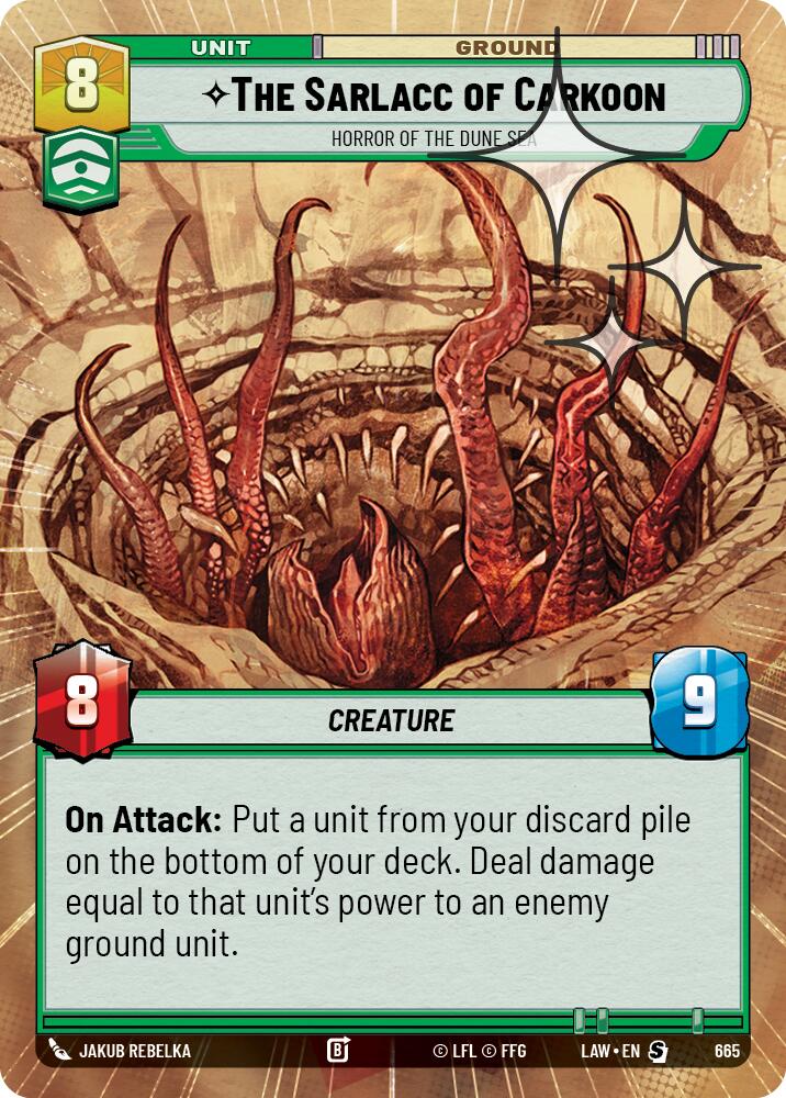 The Sarlacc of Carkoon - Horror of the Dune Sea (427) (Hyperspace Foil) (427) [A Lawless Time]