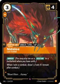 Unleashed - Nidalee - Cat Form (Foil) (Display Case)