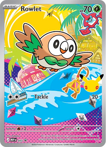 Rowlet (043) [Mega Evolution Promo] (Display Case)