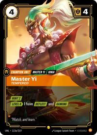 Unleashed - Master Yi - Tempered (Alternate Art) (Foil) (Display Case)