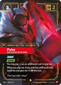 Unleashed - Pyke - Dockside Butcher (Alternate Art) (Foil) (Display Case)