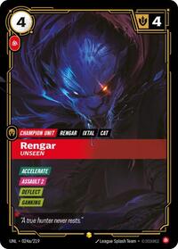 Unleashed - Rengar - Unseen (Alternate Art) (Foil) (Display Case)
