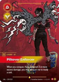 Unleashed - Vi - Piltover Enforcer (Overnumbered) (Foil) (Display Case)