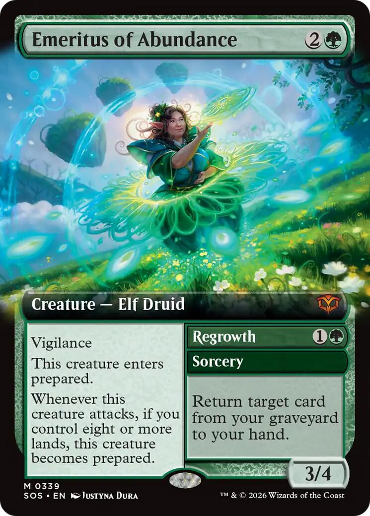 Emeritus of Abundance (Extended Art) [Secrets of Strixhaven] (Display Case)