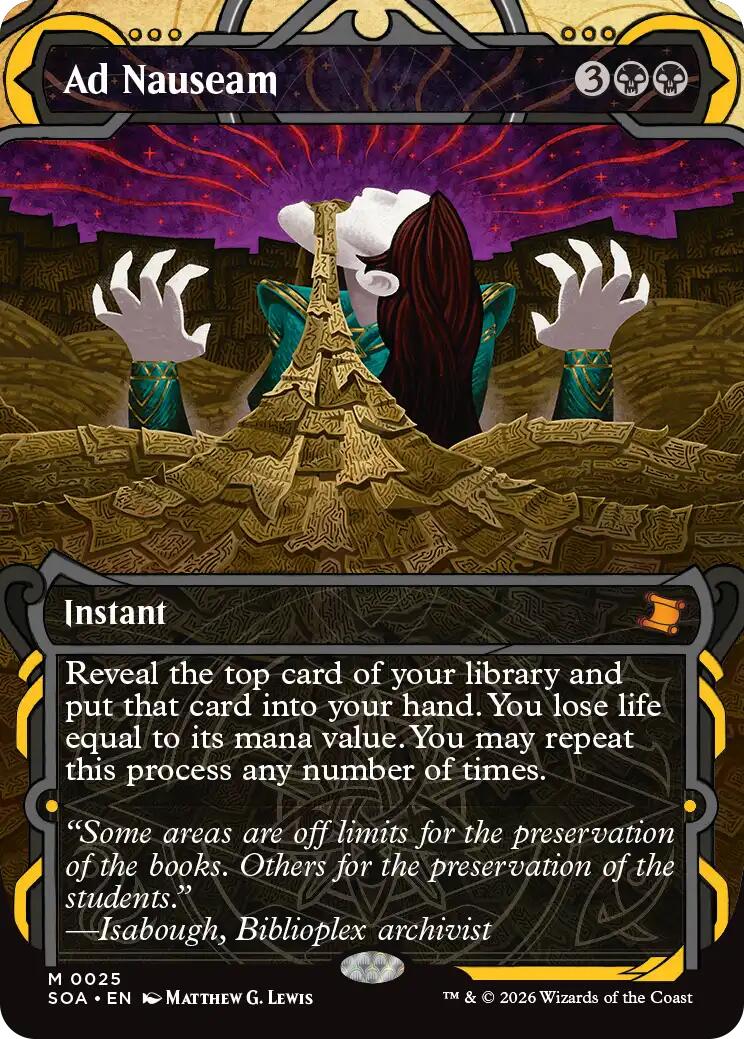 Ad Nauseam [Secrets of Strixhaven: Mystical Archive] (Display Case)