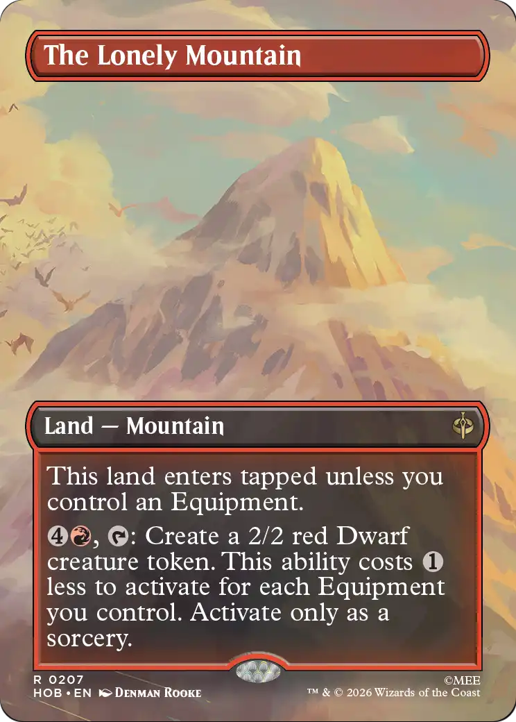 The Lonely Mountain (Borderless) (0207) [The Hobbit] (Display Case)