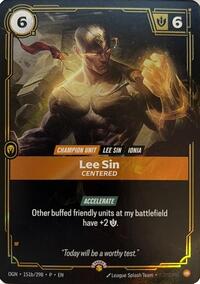 Origins - Lee Sin - Centered (Foil)