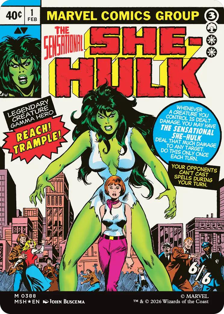 Jennifer Walters // The Sensational She-Hulk (Borderless) (0388) [Marvel Super Heroes] (Display Case)