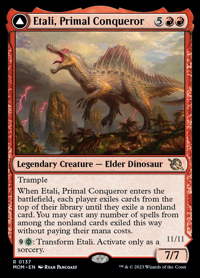 Etali, Primal Conqueror // Etali, Primal Sickness [March of the Machine] (Display Case)