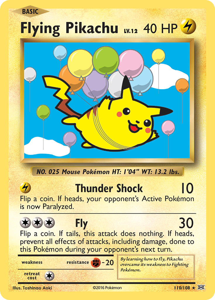 Flying Pikachu (110/108) [XY: Evolutions] (Display Case)