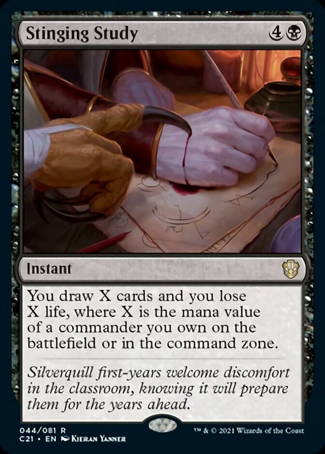 Stinging Study [Commander 2021] (Display Case)