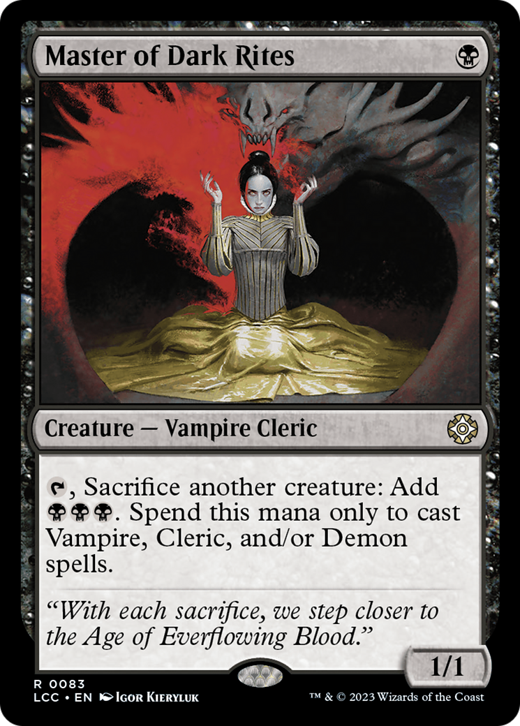 Master of Dark Rites [The Lost Caverns of Ixalan Commander] (Display Case)