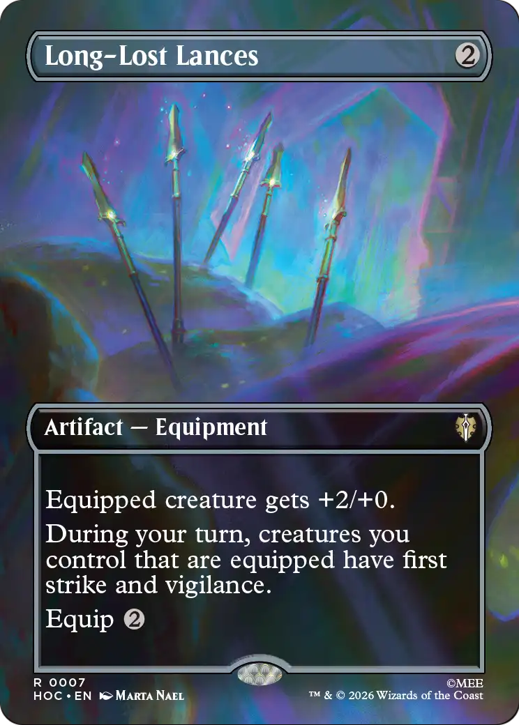 Long-Lost Lances (Borderless) [The Hobbit: Eternal-Legal] (Display Case)