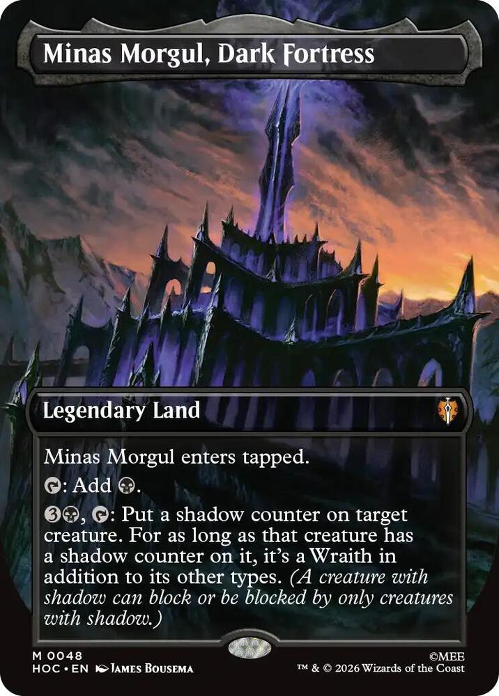 Minas Morgul, Dark Fortress (Borderless) [The Hobbit: Eternal-Legal] (Display Case)