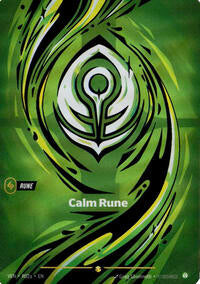 Vendetta - Calm Rune (R02a) (Foil) (Display Case)