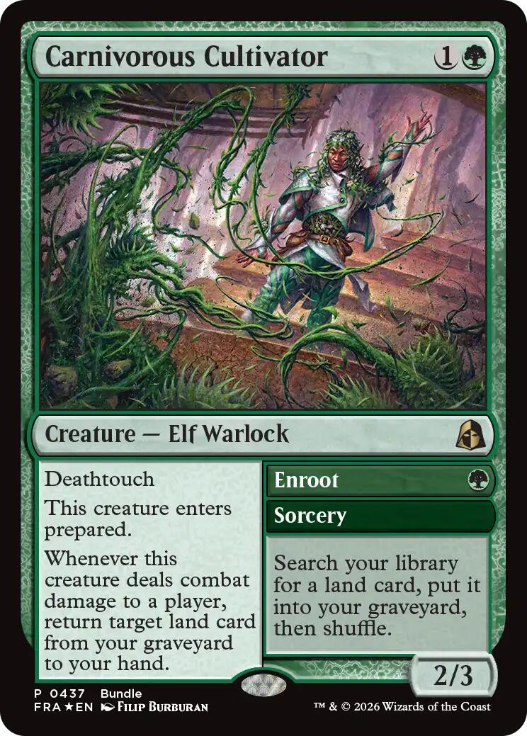 Carnivorous Cultivator (Bundle) [Reality Fracture Promos] (Display Case)