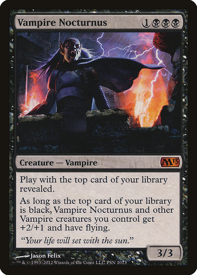 Vampire Nocturnus (Duels of the Planeswalkers Promos) [Duels of the Planeswalkers Promos 2012] (Display Case)