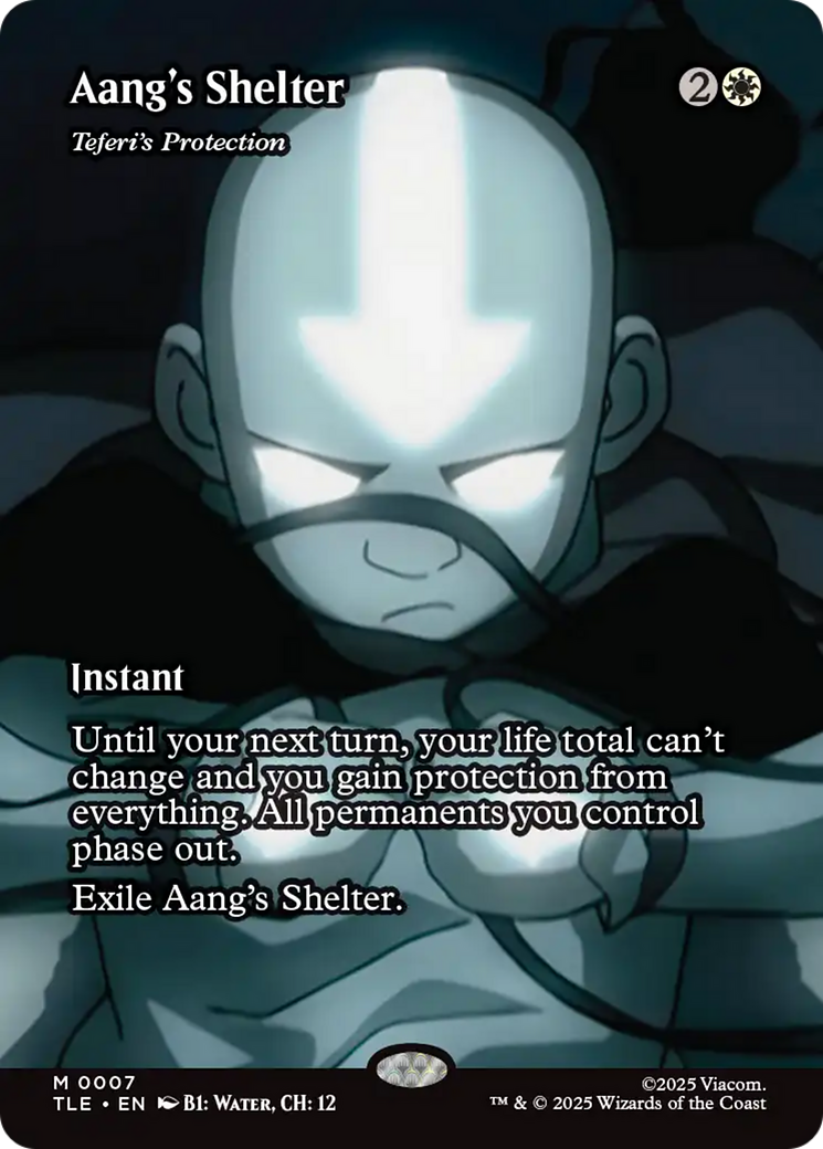 Aang's Shelter - Teferi's Protection (Borderless) [Avatar: The Last Airbender: Eternal-Legal] (Display Case)