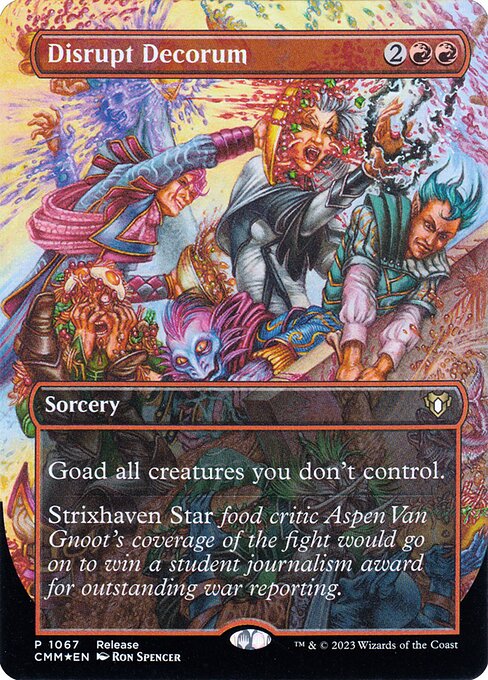 Disrupt Decorum [Commander Masters #1067] (Display Case)