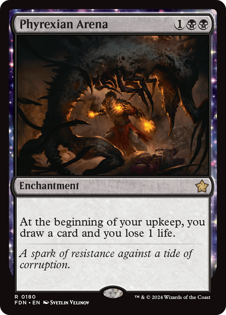 Phyrexian Arena [Foundations] (Display Case)