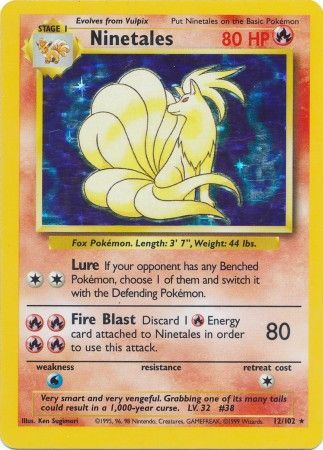 Ninetales (12/102) [Base Set Unlimited] (Display Case)