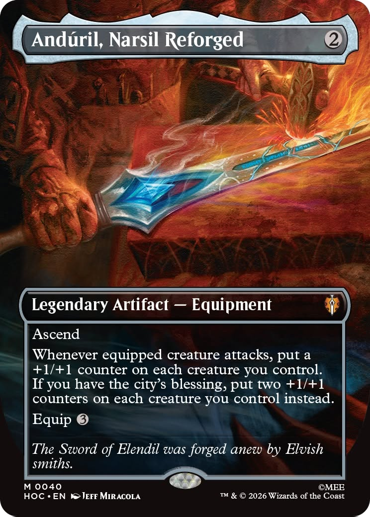 Anduril, Narsil Reforged (Borderless) [The Hobbit: Eternal-Legal] (Display Case)