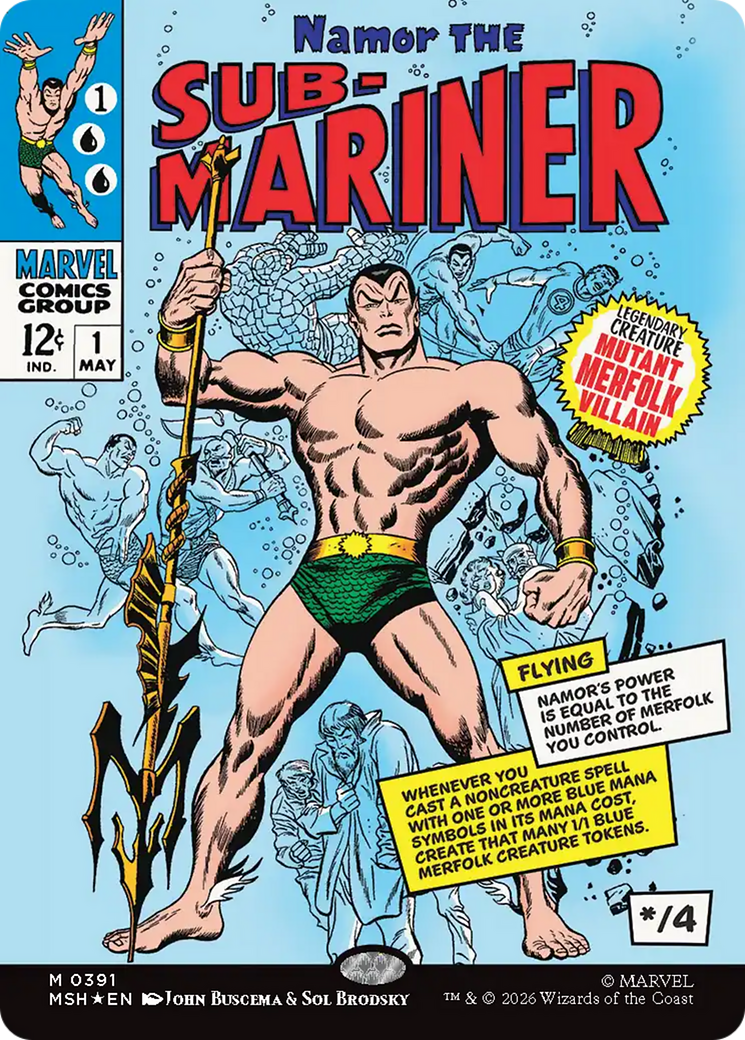 Namor The Sub-Mariner (Borderless) [Marvel Super Heroes] (Display Case)