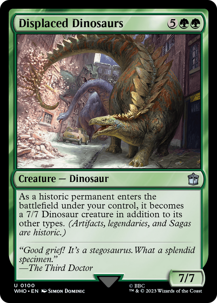 Displaced Dinosaurs [Doctor Who] (Display Case)