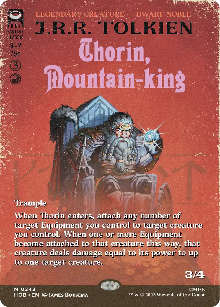 Thorin, Mountain-king (Borderless) [The Hobbit] (Display Case)