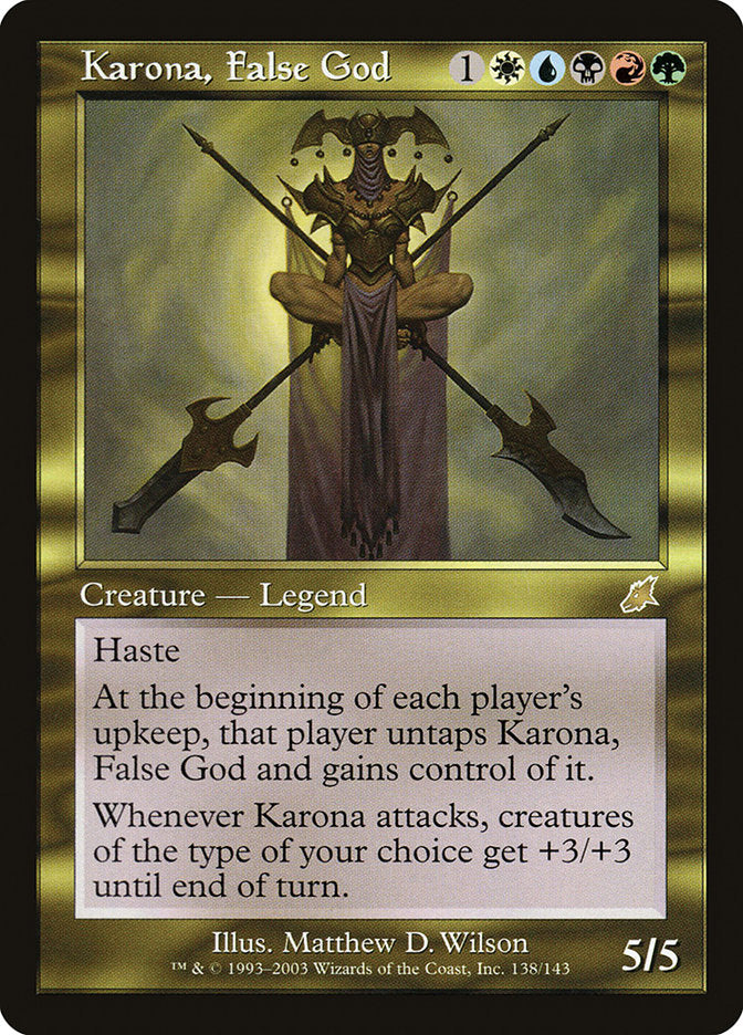 Karona, False God [Scourge] (Display Case)
