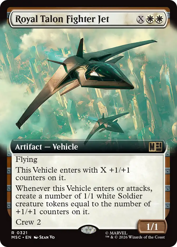 Royal Talon Fighter Jet (Extended Art) [Marvel Super Heroes Commander] (Display Case)