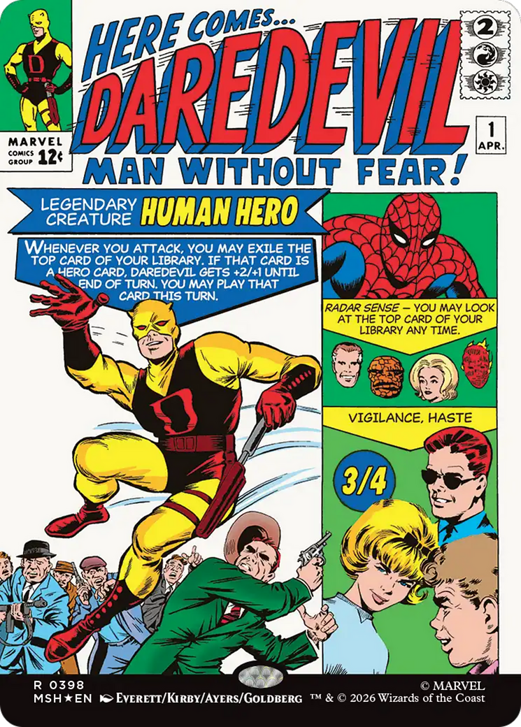 Daredevil, Man Without Fear (Borderless) (0398) [Marvel Super Heroes] (Display Case)