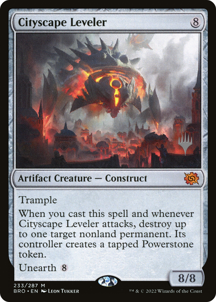 Cityscape Leveler (Promo Pack) [The Brothers' War Promos] (Display Case)