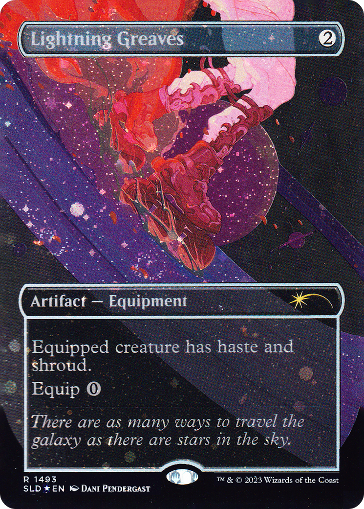 Lightning Greaves (1493) (Galaxy Foil) [Secret Lair Drop Series] (Display Case)