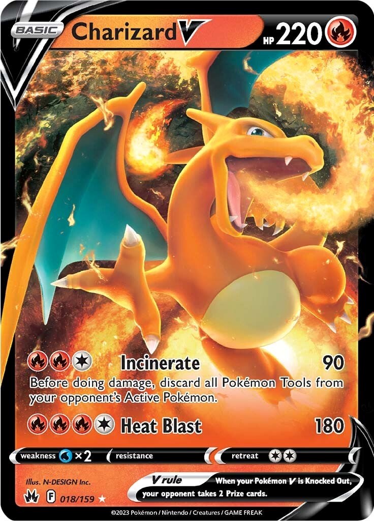 Charizard V (018/159) [Sword & Shield: Crown Zenith] (Display Case)