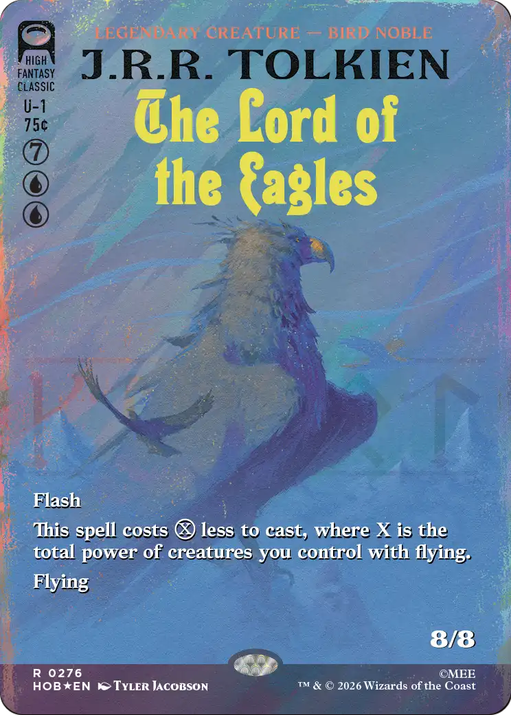 The Lord of the Eagles (Borderless) (Surge Foil) [The Hobbit] (Display Case)