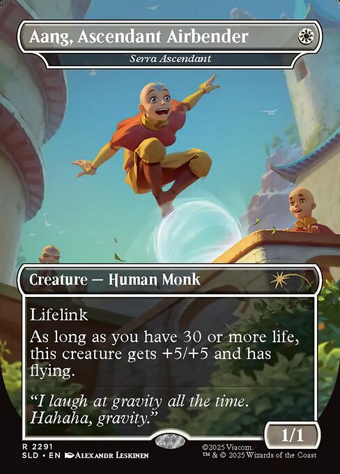 Aang, Ascendant Airbender [Secret Lair Drop #2291] (Display Case)